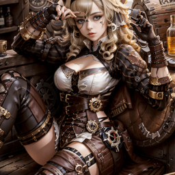 Steampunk piratress sexy