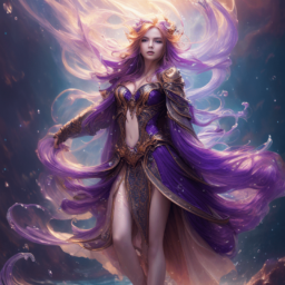 Lady of the lake, purple
