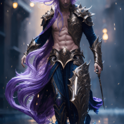 Knight of the lake, purple