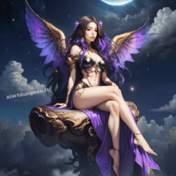 Winged sexy Galaxy witch