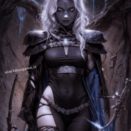 Beauty and horror in the name of Lolth – Luis Royo style