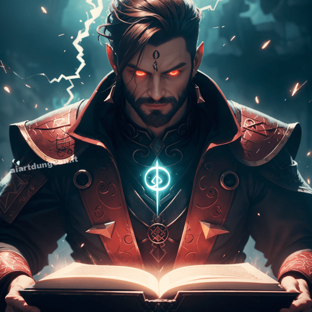 Evil lord of runes – Ai Art Dungeon