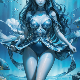 Blu skin ocean sylphid