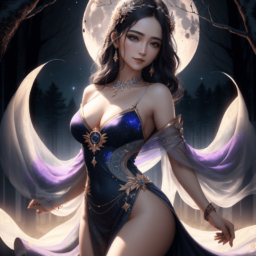 “Ethereal Reverie: Luna’s Mystical Journey”