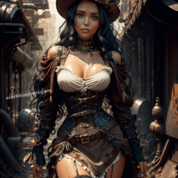 Angelica, a steampunk engineer