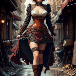 Emma Galdevog, a rebel steampunk noble lady